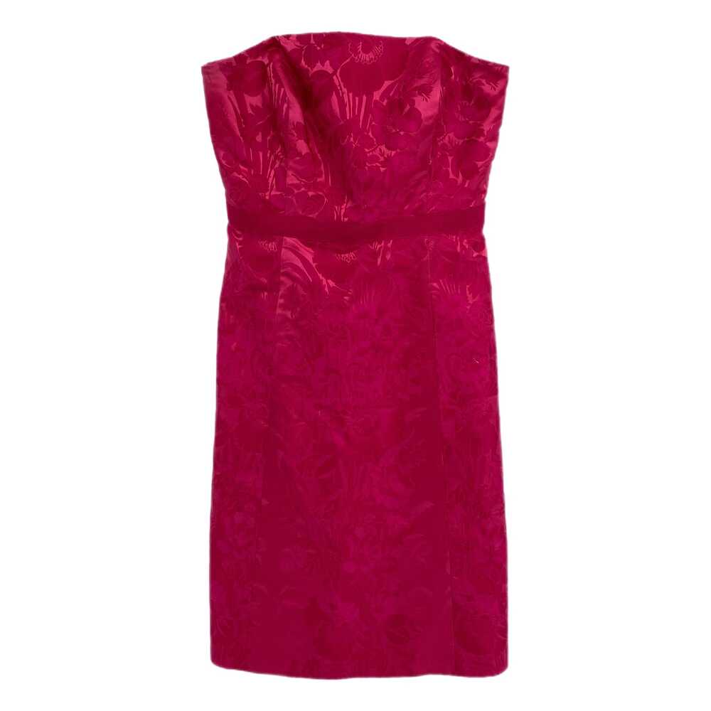 Ann Taylor Pink Satin Jacquard Strapless Mini Dress Sleeveless | Womens 2P